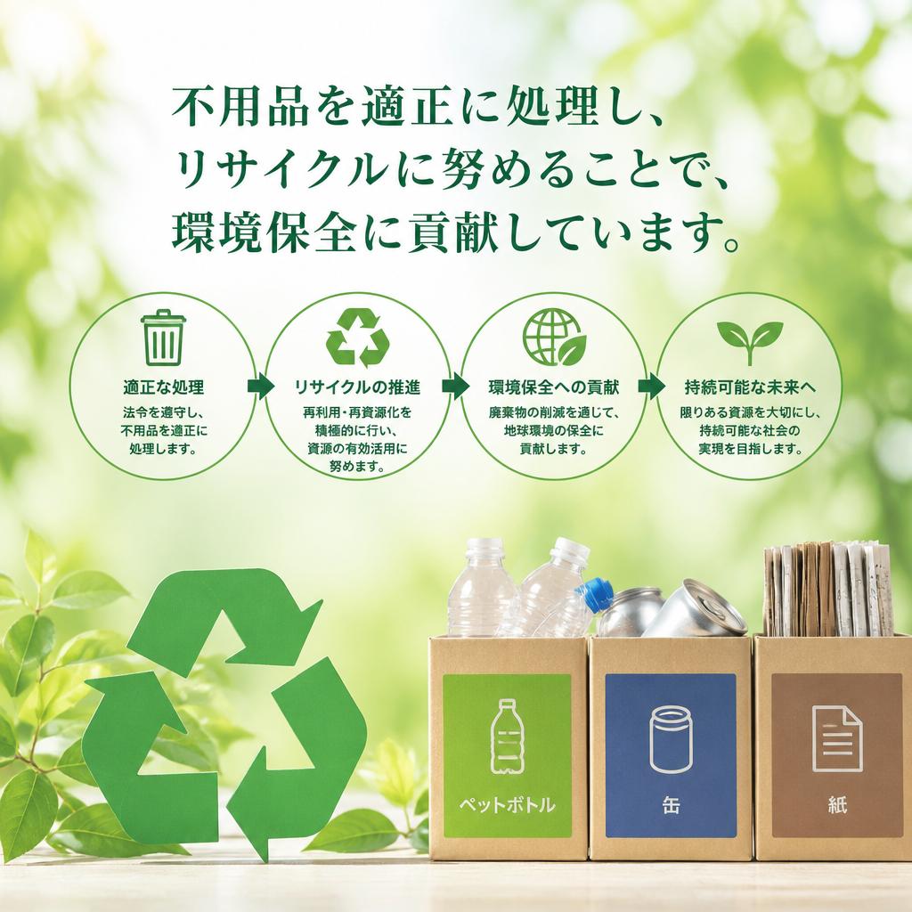 環境に配慮した処分方法